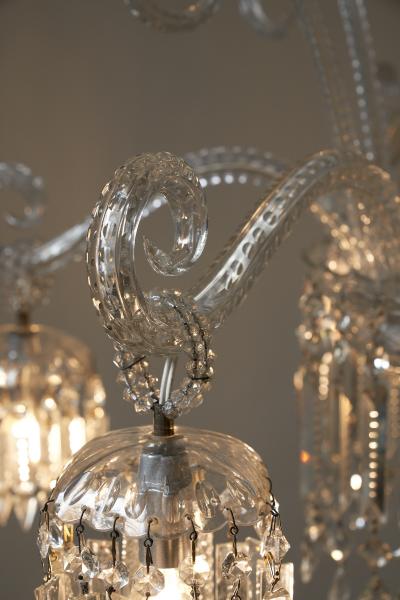 Murano Glass Octopus Five Light Chandelier 1930s