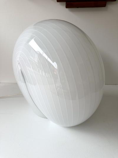 Murano Glass Shell Lamp Italy 1970s