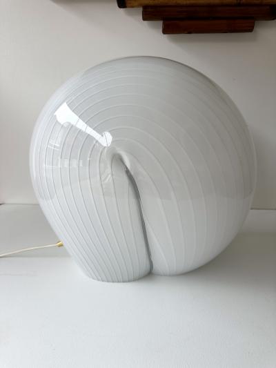 Murano Glass Shell Lamp Italy 1970s