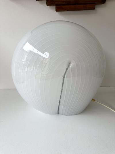 Murano Glass Shell Lamp Italy 1970s