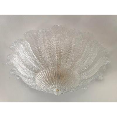 Murano Glass Sputnik Chandelier Flush Mount lot of 2 or a pair of chandeliers