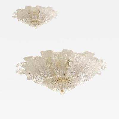 Murano Glass Sputnik Chandelier Flush Mount lot of 2 or a pair of chandeliers