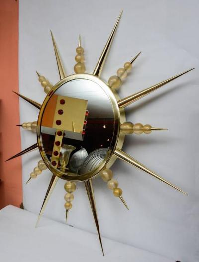 Murano Glass Sunburst Mirror