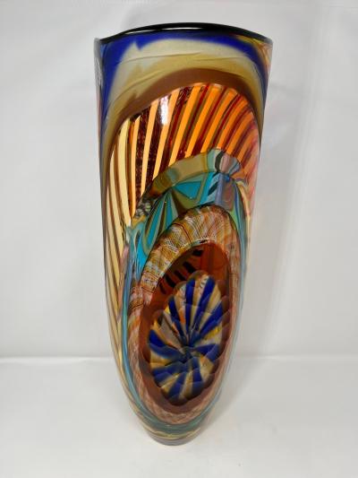Murano Glass Vase by Glass Master Schiavon