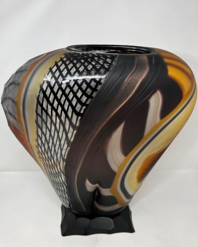 Murano Glass Vase by Schiavon Art Team