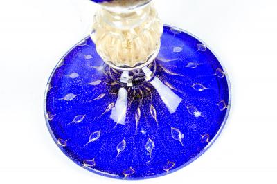 Murano Glass With Gold Flecks Deco Vase