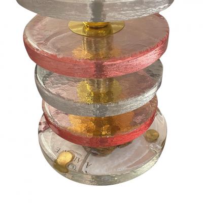 Murano Lamps Murano Pink Discs
