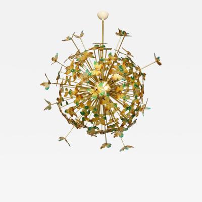 Murano Luxury Glass Murano Glass Butterfly Sputnik Chandelier