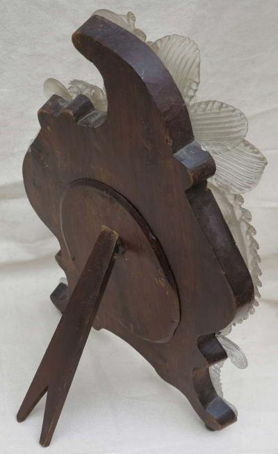 Murano Mirror Decorated with Micro Mosaic Flowers