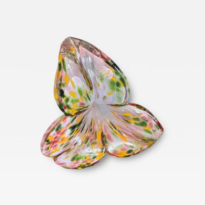 Murano Multicolored Handblown Flower