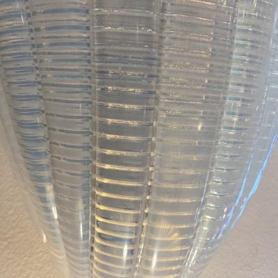 Murano Opalina Glass Shield Applique