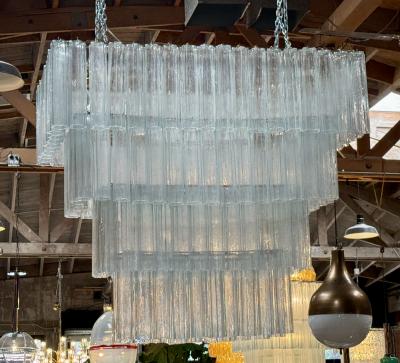 Murano Rectangular Chandelier 148 Tiedro Glass Elements