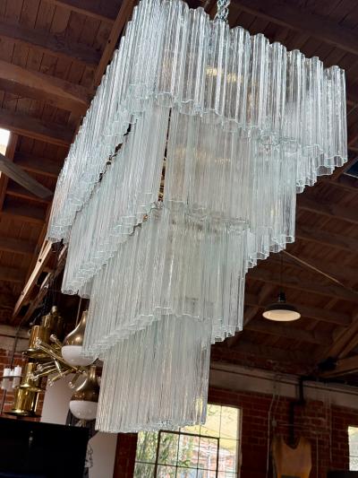 Murano Rectangular Chandelier 148 Tiedro Glass Elements