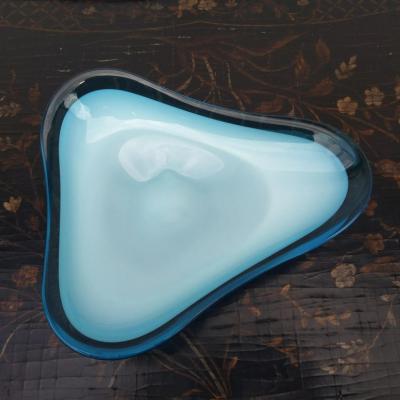 Murano Sommerso Biomorphic Shaped Bowl Centerpiece