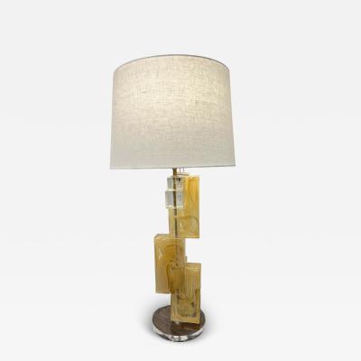 Murano Stacked Cube Table Lamp