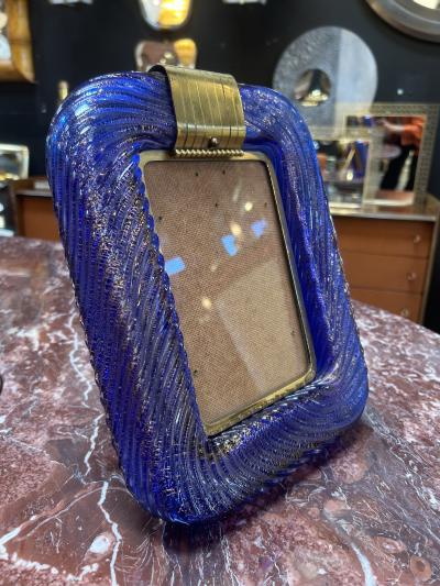 Murano Venini Glass Italian Picture Frame