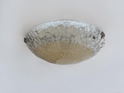 Murano flush mount ceiling light Italy cirac 1960s