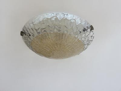 Murano flush mount ceiling light Italy cirac 1960s