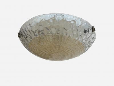 Murano flush mount ceiling light Italy cirac 1960s