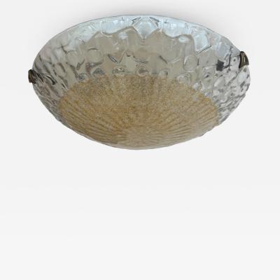 Murano flush mount ceiling light Italy cirac 1960s