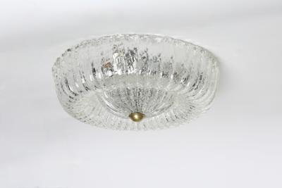 Murano flush mount ceiling light Italy circa 1960s