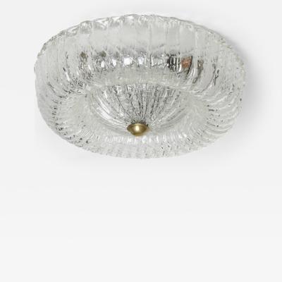 Murano flush mount ceiling light Italy circa 1960s