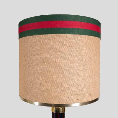 Murano glass and brass table lamps with Gucci inspired shades