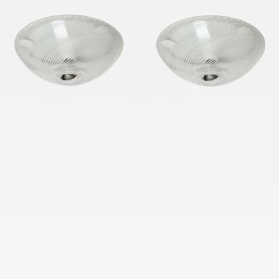Murano glass ceiling or wall flush mount lights a pair