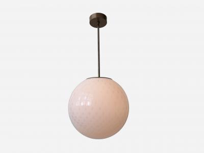 Murano glass ceiling pendant hand blown glass and brass Italy 2021