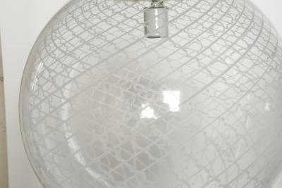 Murano glass ceiling pendants a pair