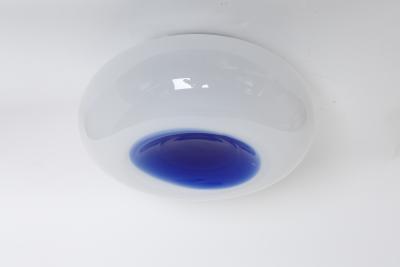Murano glass flush mount ceiling light Italy circa 1960s
