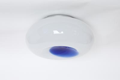 Murano glass flush mount ceiling light Italy circa 1960s