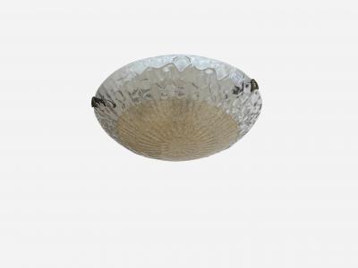 Murano glass flush mount ceiling light Italy circa 1960s