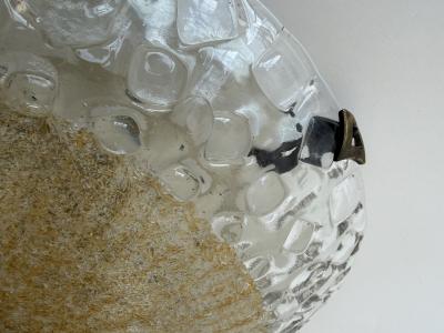 Murano glass flush mount ceiling light Italy circa 1960s