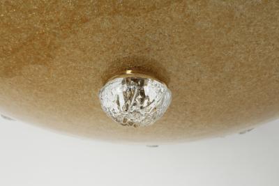 Murano glass flush mount ceiling light Italy circa 1960s