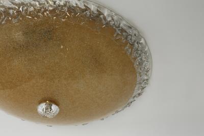 Murano glass flush mount ceiling light Italy circa 1960s