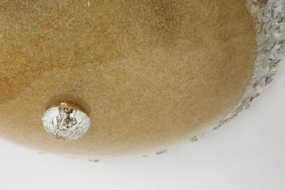 Murano glass flush mount ceiling light Italy circa 1960s