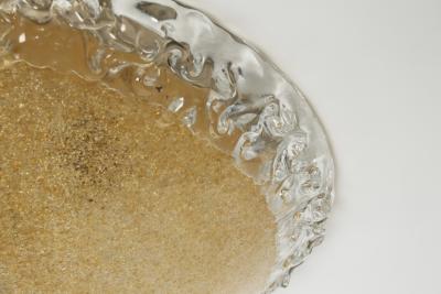 Murano glass flush mount ceiling light Italy circa 1960s