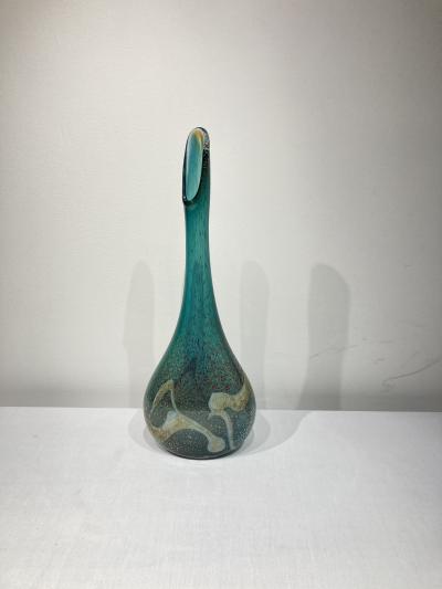 Murano glass vase signed J Lansky dated 1986