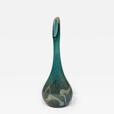 Murano glass vase signed J Lansky dated 1986