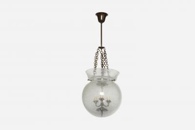 Murano lantern in pulegoso glass Italy circa 1950s