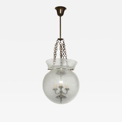Murano lantern in pulegoso glass Italy circa 1950s