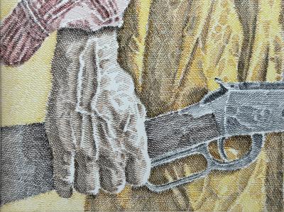 Murray Herbert Tinkelman Portrait of Old Cowboy Holding Rifle Cover for Zane Greys Majestys Rancho