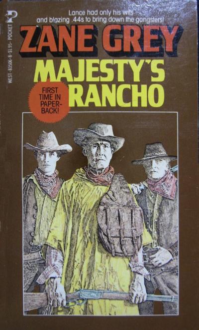 Murray Herbert Tinkelman Portrait of Old Cowboy Holding Rifle Cover for Zane Greys Majestys Rancho