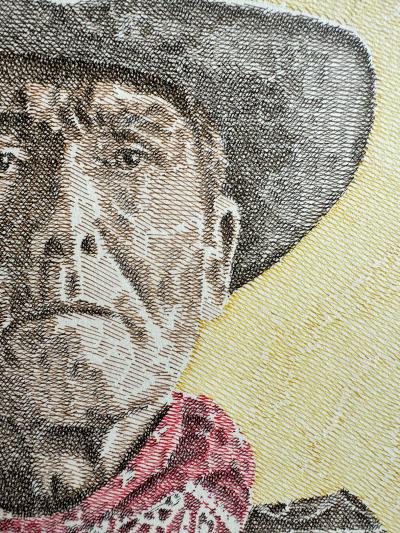 Murray Herbert Tinkelman Portrait of Old Cowboy Holding Rifle Cover for Zane Greys Majestys Rancho