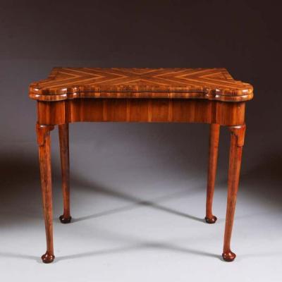 Museum Grade George I Cocus Wood Card Table Circa 1725 England