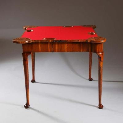 Museum Grade George I Cocus Wood Card Table Circa 1725 England