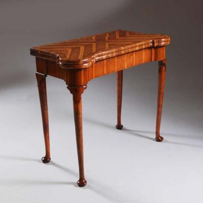 Museum Grade George I Cocus Wood Card Table Circa 1725 England