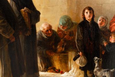 Museum Quality Painting Martin Luther at Magdeburg by Wilhelm Lindenschmit