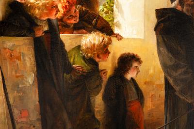 Museum Quality Painting Martin Luther at Magdeburg by Wilhelm Lindenschmit